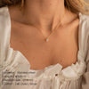 Rectangular Zirconia Pendant Women's Jewelry Stainless Steel Gold-Plated Short Necklace - Image 2