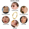 Clicker Hoop Body Jewelry with Slim Curved Profile in Gold-Tone or Silver-Tone - Image 4
