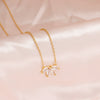 Simple Stainless Steel Horse Eye Zircon Necklace Elegant Crystal Collarbone Chain For Women Jewelry Accessories - Image 6