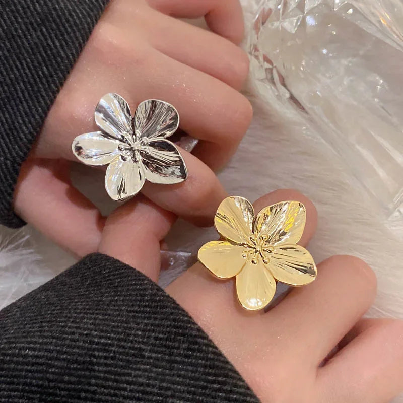 Flower Ring for Women Simple Temperament Party Charm Jewelry Gifts - Image 1