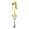 Gold Fake Piercing Belly Ring for Women Girl Fake Bellys Button Piercing Clip on Belly Button Rings Navel Ring Non Piercing - Image 17