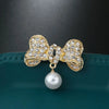 Cute Pearl Bow Brooch Small Sweater Pearl Decoration Brooches Pin For Wedding Woman - Image 28