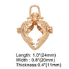 Retro Hollow Angel Wing Harmony Ball Chime Bola Necklace Pendant For Pregnancy Copper Gold Plated Wishing Ball - Image 5