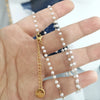 Virgin Mary Pendant Necklace with Colorful Beaded Stainless Steel Chain - Image 11