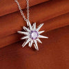 Starburst Crystal Pendant Necklace in Silver-Tone - Image 4