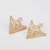Classic Triangle Hollowed Out Shirt Collar Pin for Men Women Crown Collar Corner Badge Brooch Jewelry Accessories - Image 4