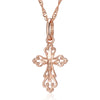 Rose Gold Color Cross Pendant Necklace For Women Men Orthodox Church Jesus Glossy Charm Daily Jewelry - Image 7