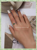 Silver Oval Gemstone Ring for Women Green Pink Zirconium Prongs Setting Ring Wedding Bridal Jewelry Gift - Image 9