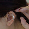 French Pearl Ear Bone Clip Women Fake Piercing Ear Cuff Retro Elegant Irregular Pearl Ear Clips On Earrings Jewelry Gift - Image 1