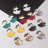 Ginkgo Biloba Dangle Earrings for Women Gold Color Metal Statement Drop Earrings Boucle D'Oreille Unusual Earrings - Image 3