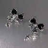 Y2K Bowknot Zircon Stud Earrings for Women Korean Silver Color Pink Crystal Personality Earring Girl Party Jewelry Gifts - Image 6