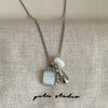 Colorful Stone Grape Cluster Pendant Necklace on Box Chain - Image 11