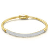Geometric Zircon Cuff Bracelet For Women Golden Plated Open Bangle Party Wedding Jewelry Gifts - Image 10