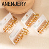 316L Stainless Steel 6 Pieces Irregular Circle Earring for Women Simple Temperamental Jewelry Gifts - Image 1