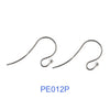 ear hook,24 0.8mm silver earring wire hooks with 2mm ball,1pair - Image 6