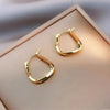 Silver Earrings Ear Hoop For Women Square Stud Jewelry Engagement Anniversary Gift - Image 3