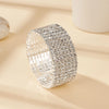 Classic Multilayer Shiny Crystal Rhinestone Cuff Bracelets Bangles Women Wristband Gold Silver Color Wedding Bracelet Jewelry - Image 8
