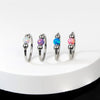 Steel Nose Rings Hoop 18g 20g Opal Septum Rings 8mm/10mm Nose Piercing Jewelry Cartilage Earring for Women - Image 3