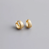 Silver Matte Minimalism Unisex Huggies Ear Hoops Earrings for Women Gothic Piercing Men's Jewelry - Image 7