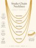 Round Snake Chain Necklace Thin 1mm Gold Plated Stainless Steel Multi Layer Summer Beach Choker 16-28 Inches - Image 4