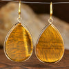 Stone Water Drop Dangle Earrings Bohemian Women's Delicate Banquet Party Holiday Handmade Jewelry - Image 16