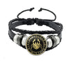 12 Constellation Bracelet Scorpio Sagittarius Capricorn Aquarius Black Rope Leather Button Bracelet Zodiac Jewelry For Gift - Image 13