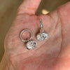 Fresh elegant simple earring Drape oval diamond pendant earrings for women suitable for daily jewelry gifts - Image 9
