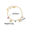 Seaside Holiday Stainless Steel Starfish Multi-element Colored Zircon Anklet Women Girl Vacation Jewelry Gift - Image 7