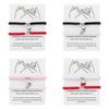 Magnetic Heart Couple Bracelets Set of 2 Braided Rope - Image 1