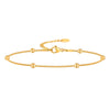 Adjustable Satellite Beaded Anklet Bracelets for Women,Stainless Steel Summer Beach Foot Chain Stainless Steel - Image 19