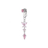 Faux Fake Belly Butterfly Fake Belly Piercing Heart Clip On Umbilical Navel Fake Pircing Moon Star Leaves Cartilage Earring Clip - Image 23