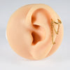 1PC Stainless Steel Double Row Chain Ear Conch Earring 16g Simple Round Segment Nose Septum Lip Click Ear Daith Cartilage Helix - Image 3