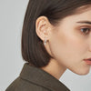 Cute Snowflower Christmas Earring Pave Cubic Zirconia Hoop Earrings for Women Christmas Jewelry - Image 4