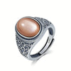 Vintage Silver Ring Tiger's Eye Stone 10 14MM Retro Style Large Stone Finger Rings Jewelry for Men - Image 18