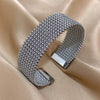 Greatera Close Line Embossing Stainless Steel Men's Bracelet Braided Mesh Open Bangle Classic Daily Party Wear Jewelry Gifts - Image 5