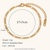 Classic Stainless Steel Figaro Snake Chain Bracelets for Women Cuban Twist Gold Color Link Bracelet Woman Gifts Jewelry 16+5cm - Image 10