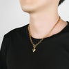 Smooth heart gold/silver/Color OT button stainless steel pendant necklaces for Women Party Jewelry - Image 2