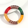 Chunky Acrylic Bead Stretch Bracelet in Multicolor Designs - Image 31