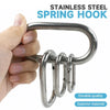 1-5Pcs Oval Coil Spring/50/65/80mm Heavy Duty 304 Stainless Steel O Ring Snap Hook Quick Release Rings Carabiner Buckle - Image 5