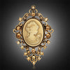 Vintage Gothic Crystal Rhinestones Cameo Head Brooches For Women Queen's Cameo Beauty Head Brooch Pins Clothing Accessories Gift - Image 8