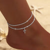 Sliver Plated CZ Anklet Bracelets for Women Girl Zircon Charm Dainty Layer Chain Anklets Jewelry Gifts - Image 8