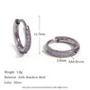 Cubic Zirconia Huggie Hoop Earrings in Multiple Sizes - Image 9