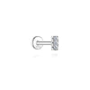 1PC Sparkling Piercing Stud Earrings Silver Shining Circle Earring For Women Ear Bone Earring Jewel - Image 29