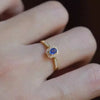 Silver Open Finger Ring Golden Clear CZ Square Droplet Geometric Punk For Women Jewelry Gift - Image 39