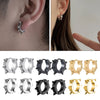 1Pair Punk Stainless Steel Round Circle Hoop Earrings For Men Women Not Fade Clip Earrings Hip Hop Male Jewelry - Image 1