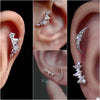 1PC 316L Stainless Steel Geometry Stud Earrings For Women Star Moon Lobe Daith Helix Cartilage Earring Piercing Jewelry - Image 2