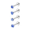 3mm Crystal Star Labret Piercing Stud Set Lip Ring Bulk Tragus Earring Flat Helix Stud Cartilage Jewelry Pack Lobe Earring Lot - Image 22