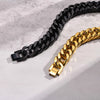 10/12/15MM Width Stainless Steel Cuban Chain Bracelets for Men, Silver Color Hip Hop Male Boy Wristband Dad Gift - Image 5