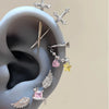1 Pcs Excalibur Demon Sword Ear Studs, Steel Wing Helix Conch Ear Piercing Jewelry, Anti-allergic Cartilage Earring - Image 1