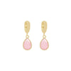 Korea Women Cat's Eye Triangle Stone Pendant Hoop Earrings Small Simple Temperament Female Wedding Jewelry - Image 12